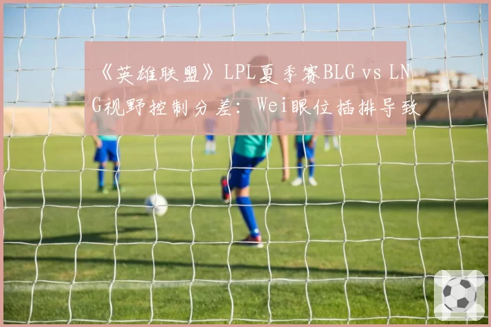 《英雄联盟》LPL夏季赛BLG vs LNG视野控制分差：Wei眼位插排导致小龙团崩盘